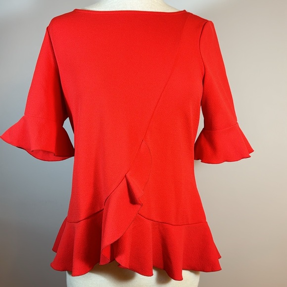 Red Ruffle Top - Picture 6 of 11